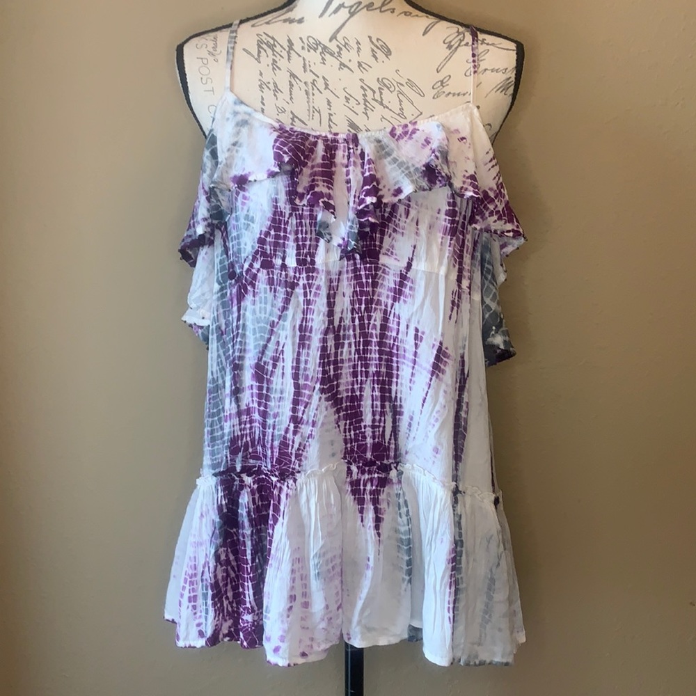 Free People ‘Alligator’ racer back ruffle tank